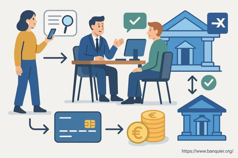 Consultation bancaire avec échanges financiers