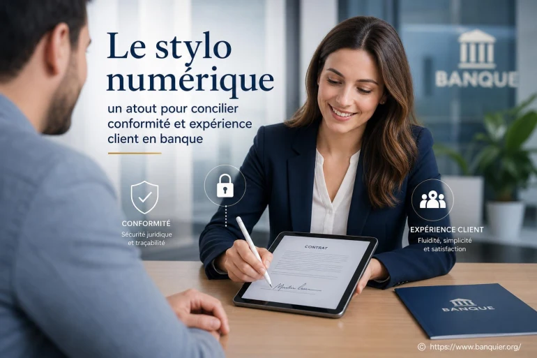Stylo numérique : un atout pour concilier conformité et expérience client en banque