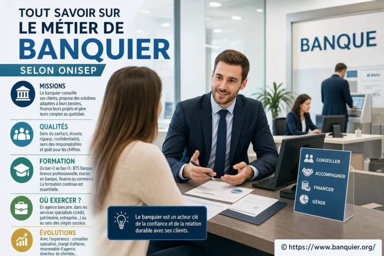 Tout savoir sur le métier de banquier selon Onisep
