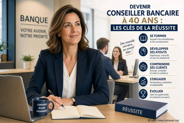 Devenir conseiller bancaire à 40 ans : les clés de la réussite