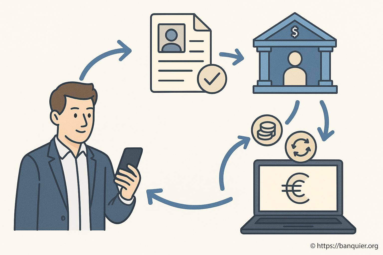 Processus de prêt bancaire en ligne