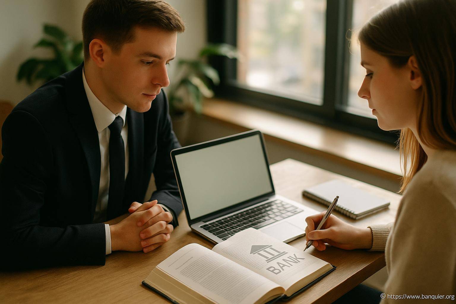 Consultation bancaire entre deux professionnels