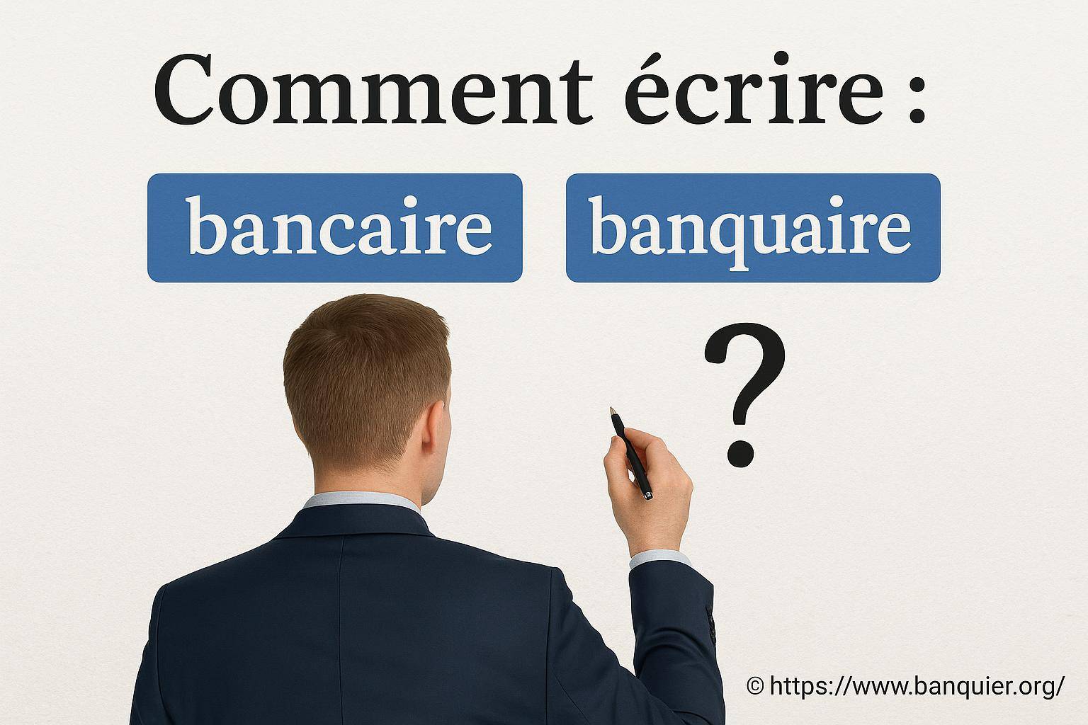 Comment écrire bancaire ou banquaire ?