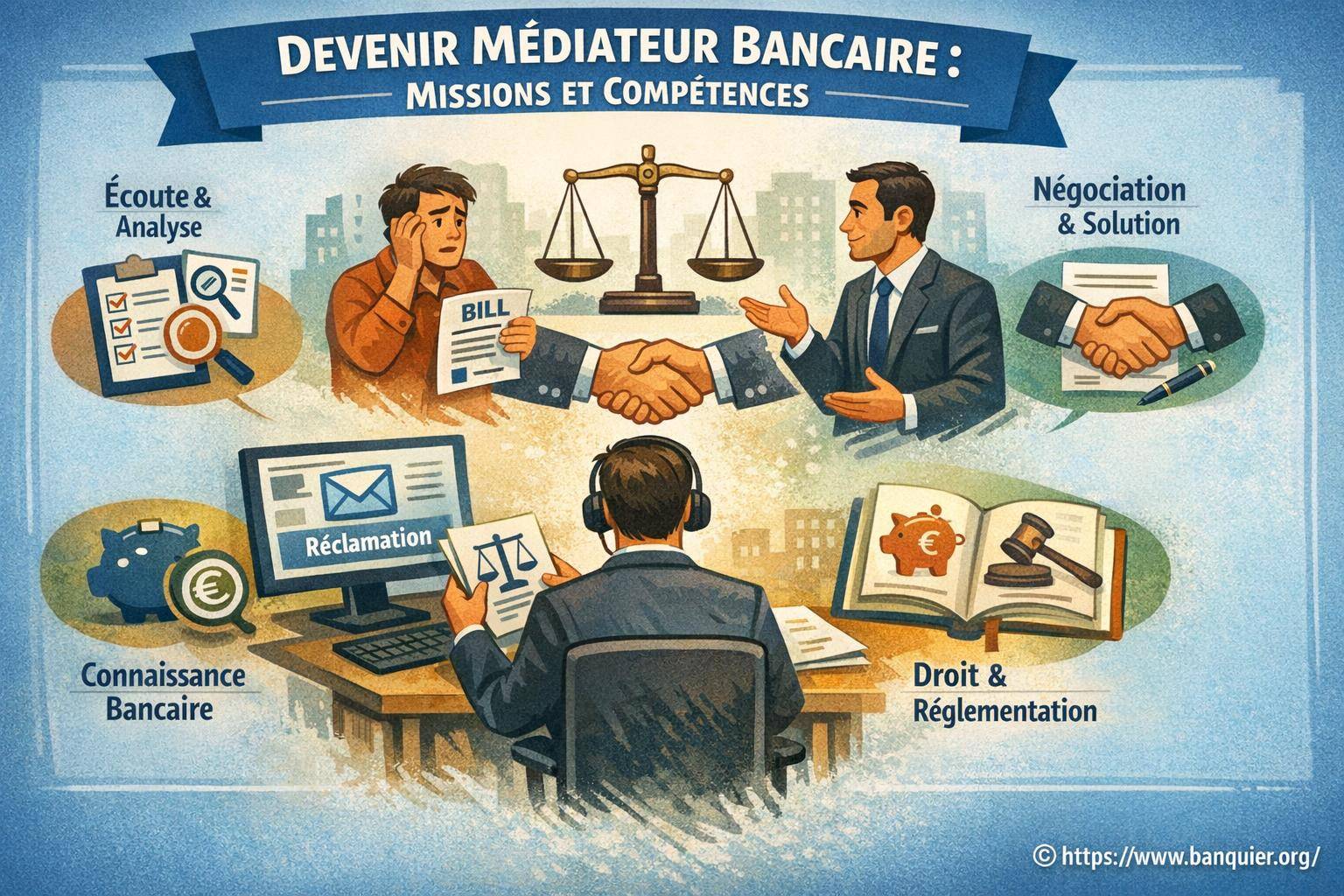 Devenir médiateur bancaire : quelles missions et compétences pour réussir ?