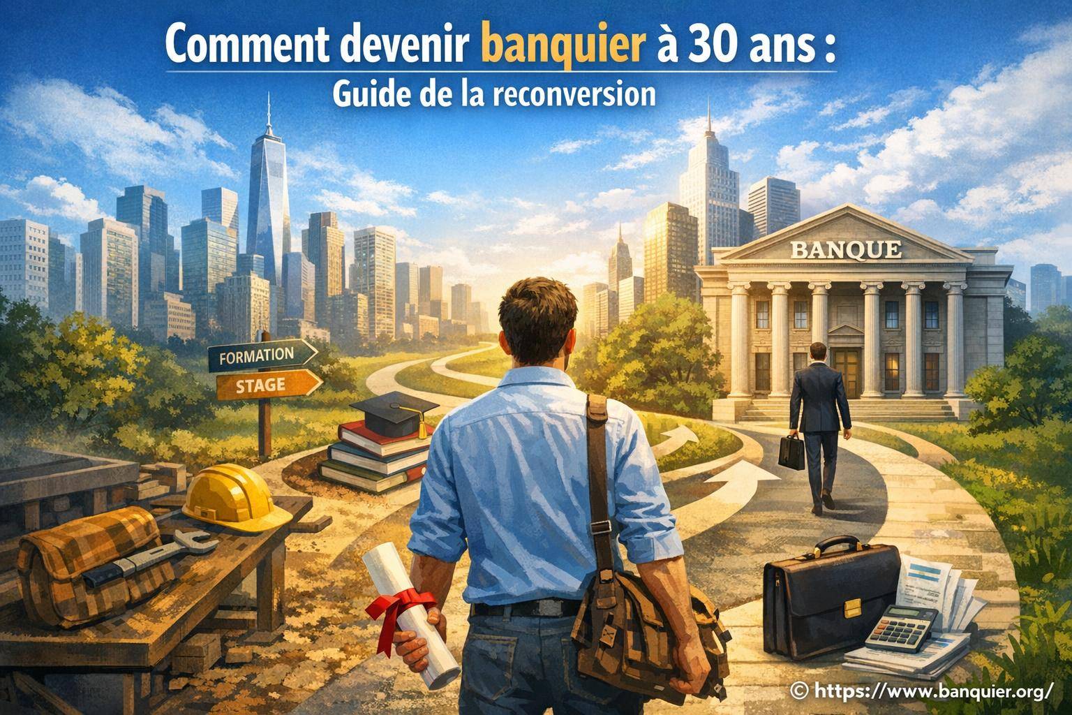 Comment devenir banquier à 30 ans : guide complet de la reconversion